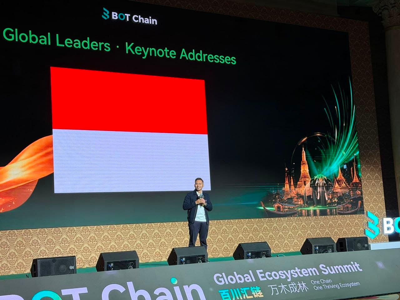Firman berbicara di panggung BOT Chain Global Ecosystem Summit di Bangkok