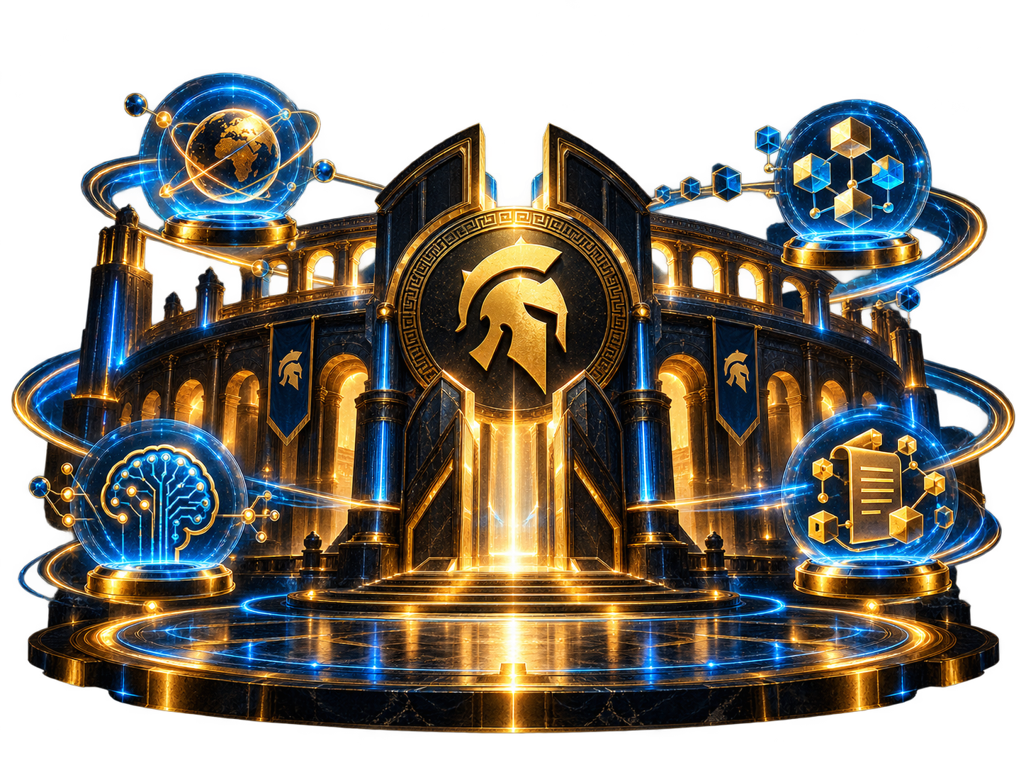 Ilustrasi konsep Spartan Arena